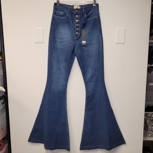 N.Y.B.D NOT YOUR BASIC DENIM HIGH WAIST WIDE LEGS IN SIZE 40, 28 US - Picture 3 of 16